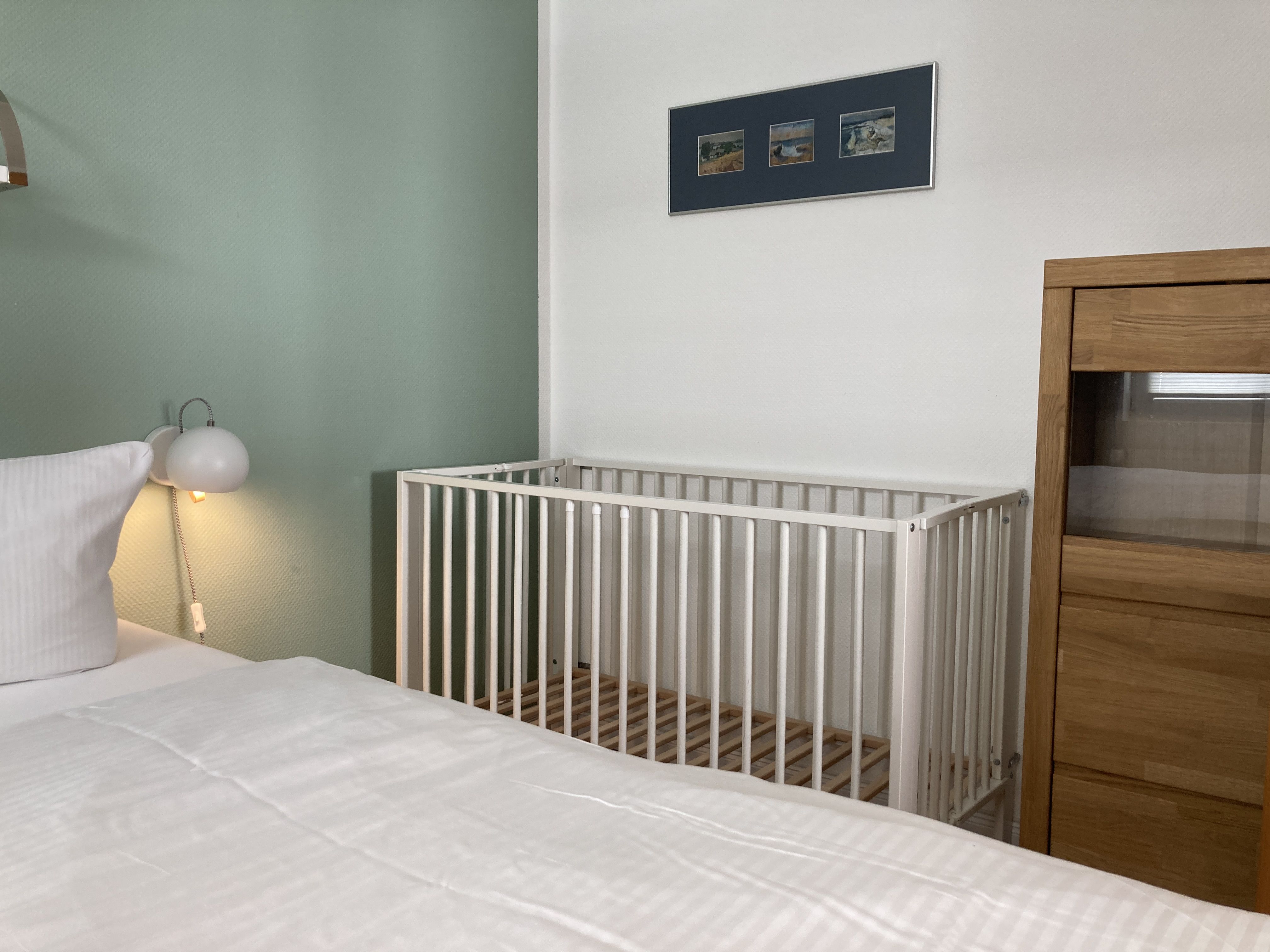 Ferienwohnung Binz Kleinkind Babybett