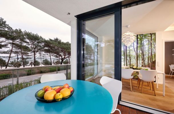 Ferienwohnung Binz Strandpromenade Balkon
