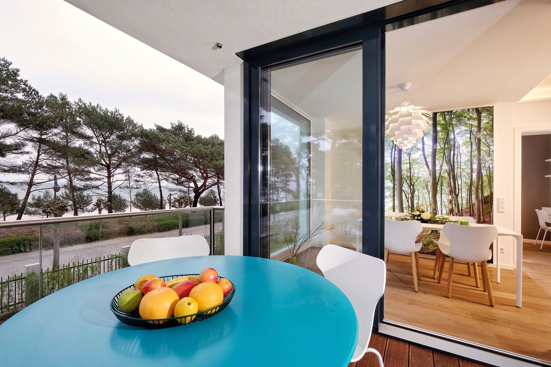 Ferienwohnung Binz Strandpromenade Balkon