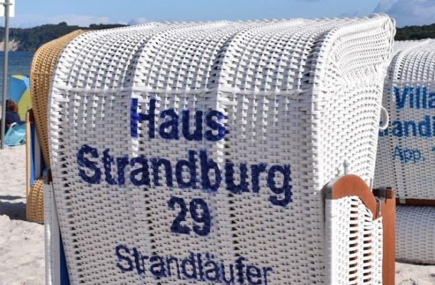 Appartement Binz mit Strandkorb