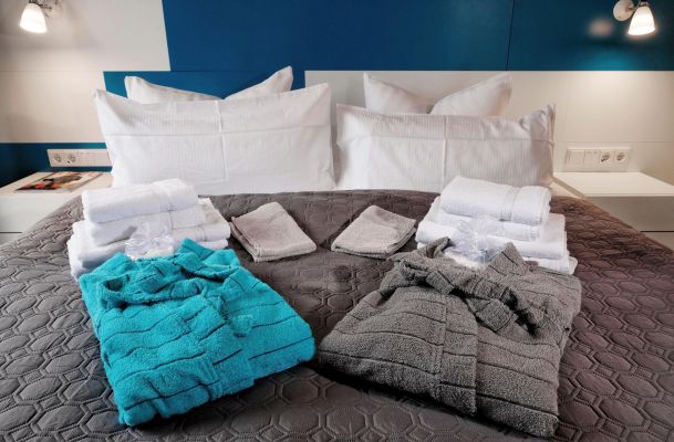 Ferienwohnung Binz Bademantel Wellness