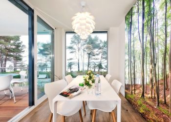 Ferienwohnung Binz Leuchtbild Waldbild