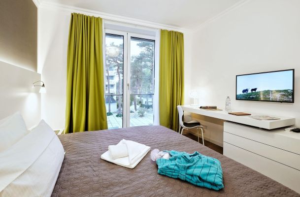 Ferienwohnung Binz Meerblick bodentiefe Fenster
